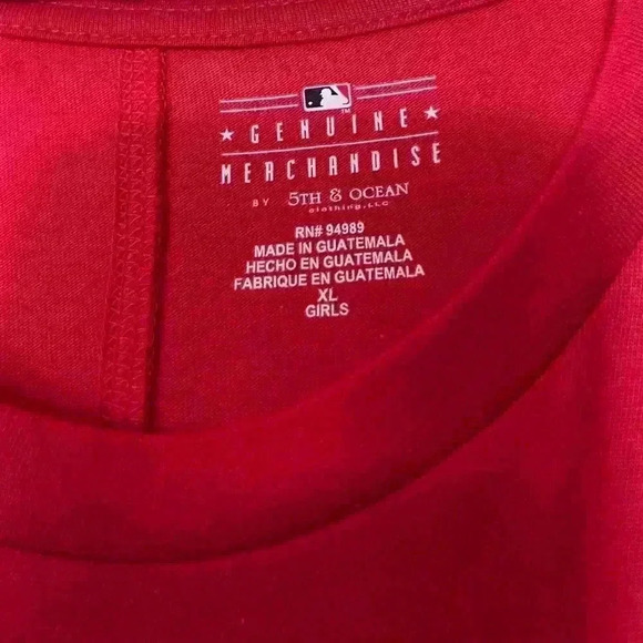 D-Backs Baseball NWT Girls 14 XL Red Shirt - Picture 3 of 5